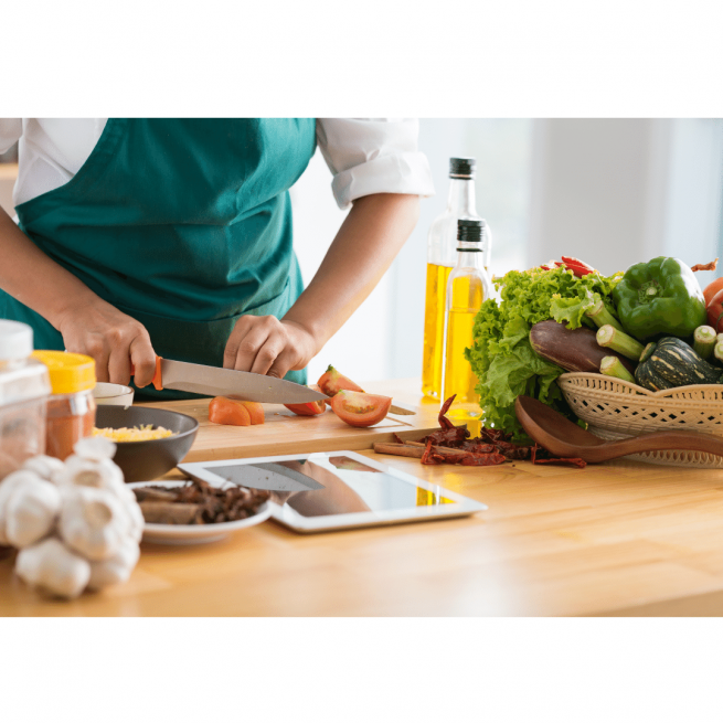 Preparando sua própria comida saudável