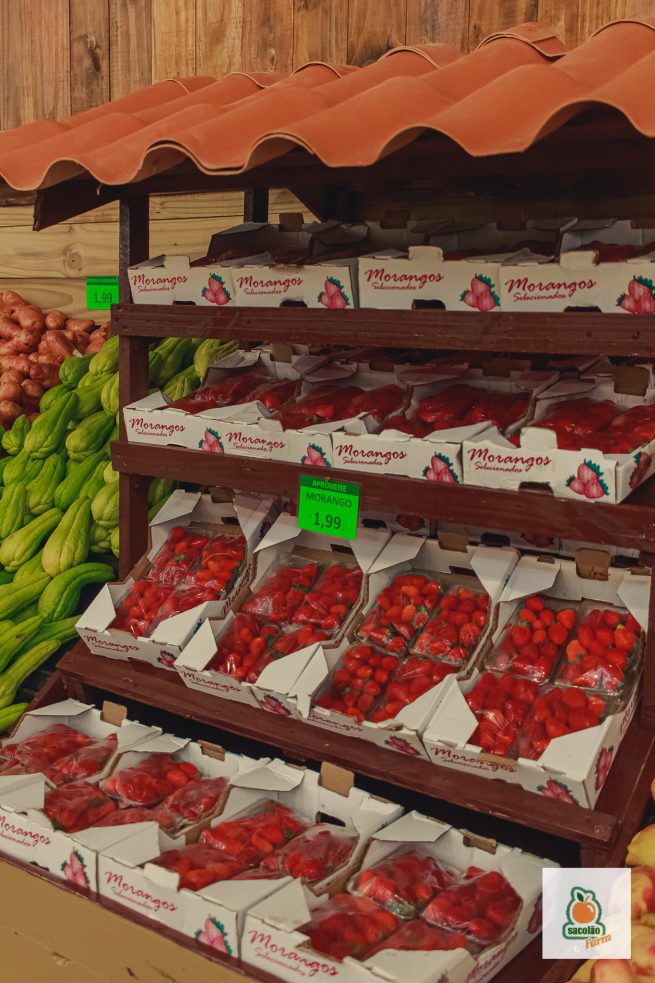 Existem várias espécies de morangos, com formatos variados, que ajudam na nutrição.