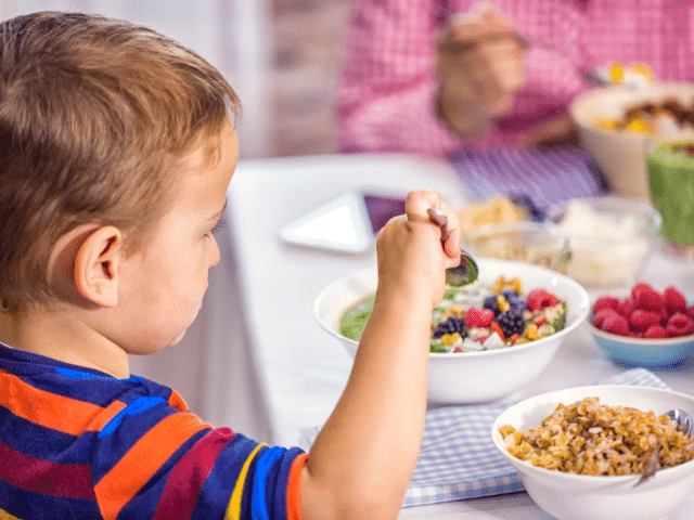 Refeições saudáveis e ricas em nutrientes, para uma boa alimentação das crianças.