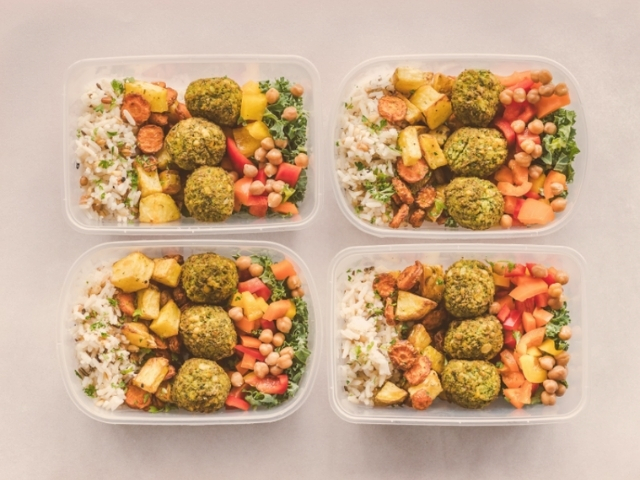 Organização de alimentos para a semana