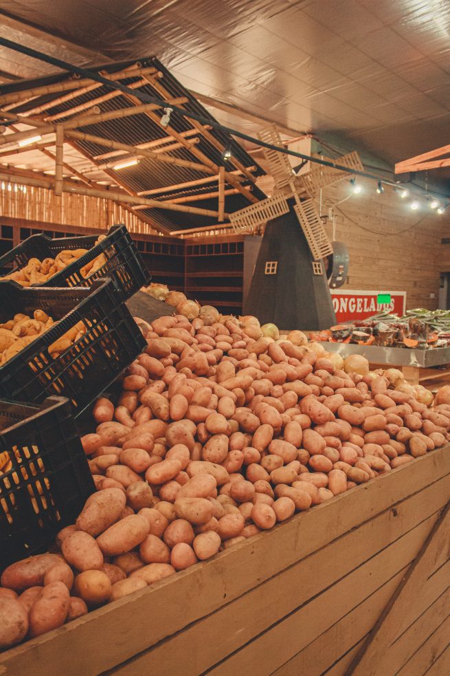 As batatas possuem grande quantidade de Vitamina B1.